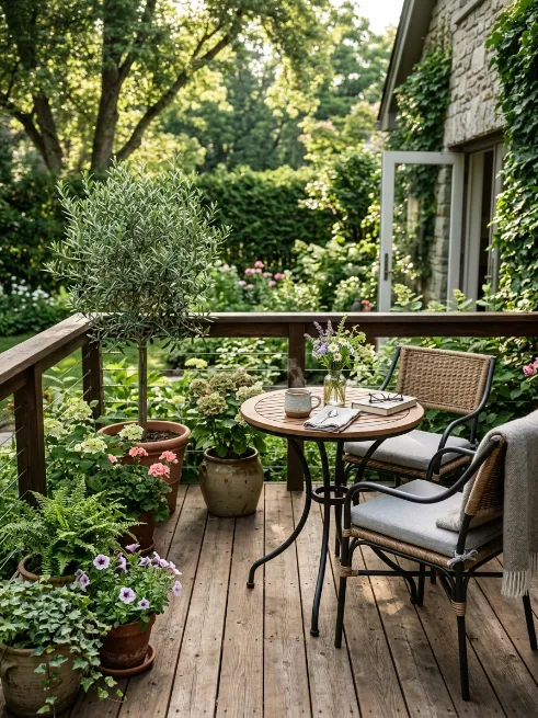 A compact bistro set