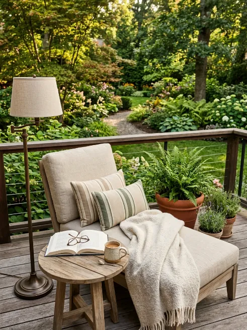 A cozy reading corner
