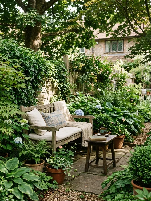 A cozy reading nook
