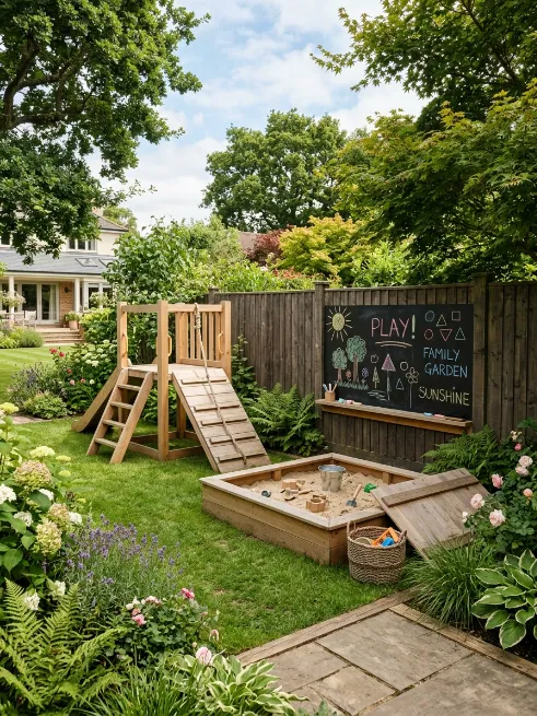 A sandbox or play corner