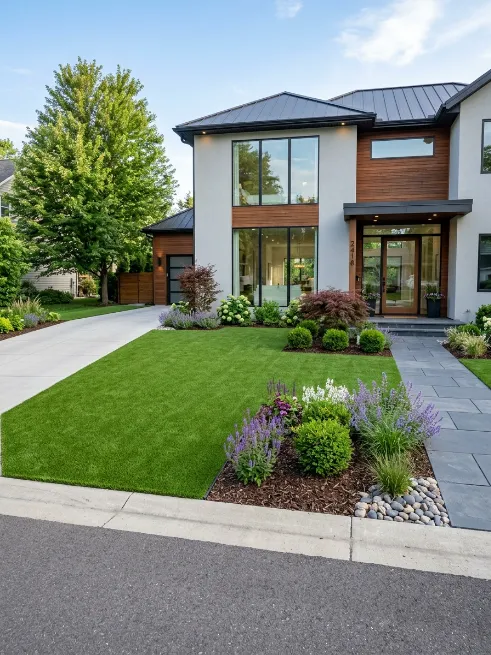 A simple front yard lawn replacement