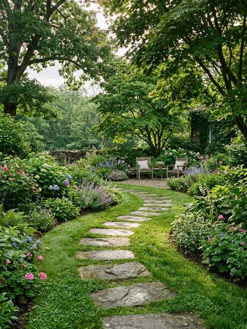 A simple path of stepping stones