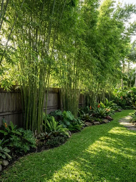 Add bamboo for privacy and texture