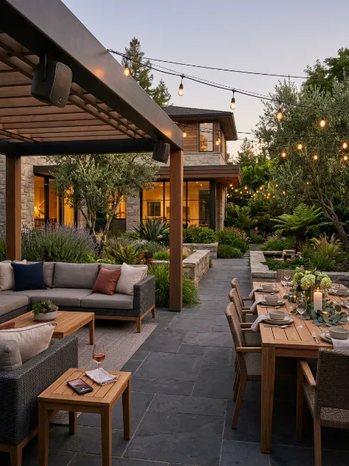 Add outdoor speakers
