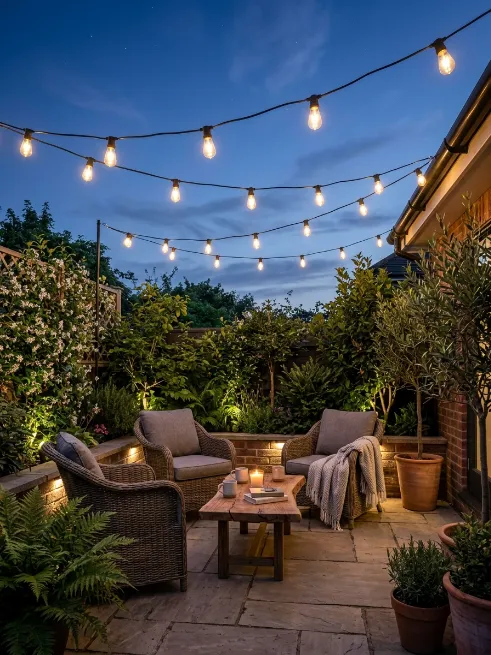 Add string lights overhead