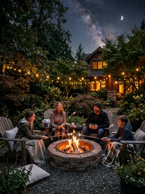 Add a firepit for family nights
