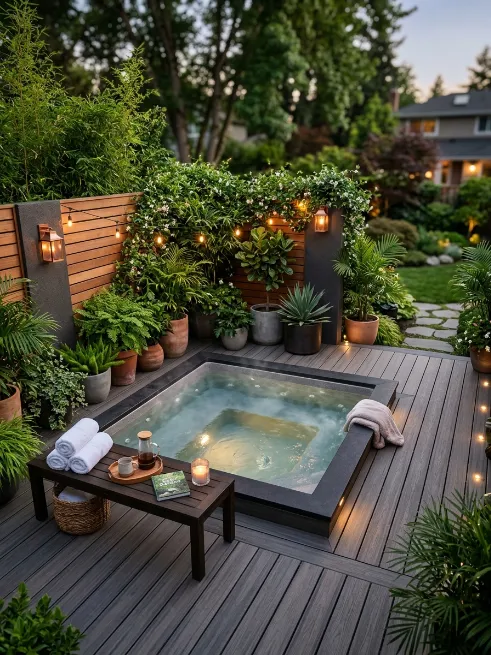 Add a hot tub nook