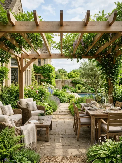 Add a pergola or shade structure