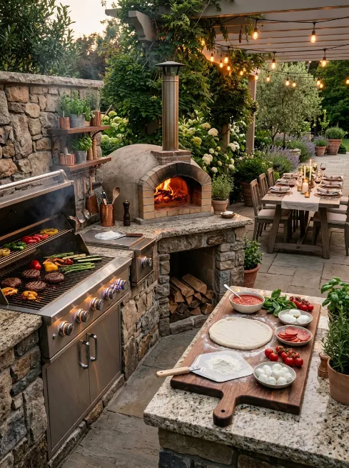 Add a pizza oven alongside your grill