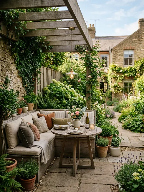Add a small dining nook instead of a full table
