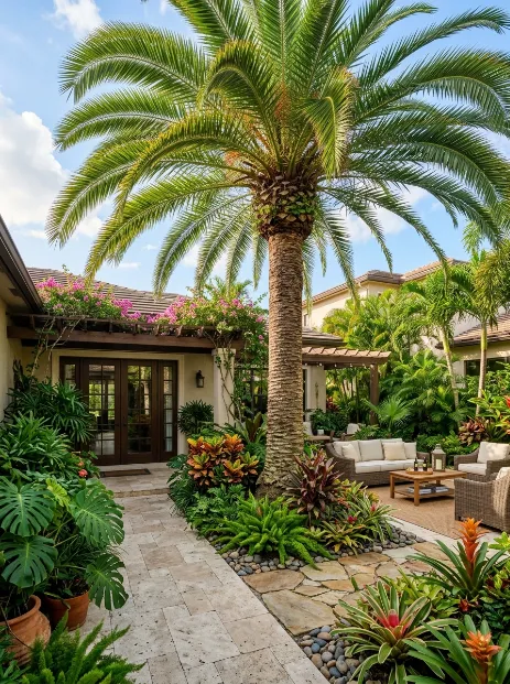 Add a statement palm tree