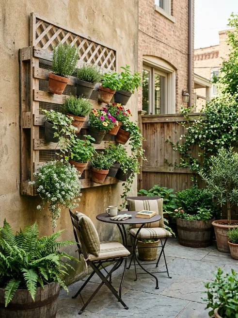 Add a vertical garden wall