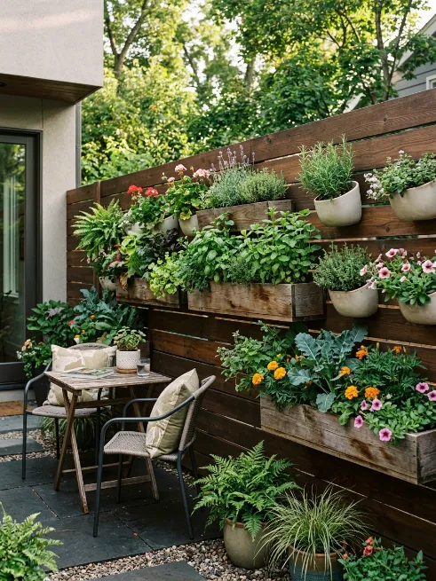 Add a vertical garden wall