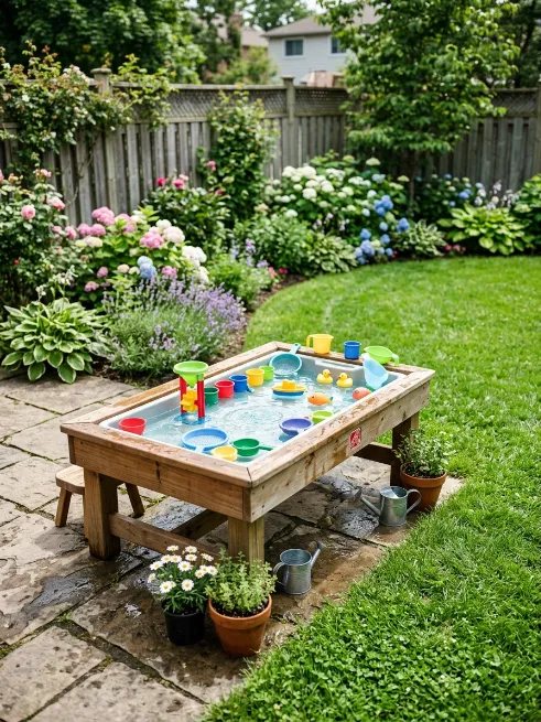 Add a water table for toddlers
