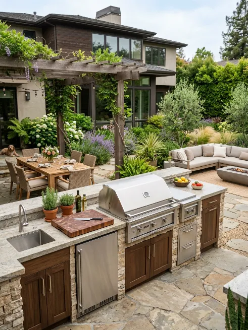 Add an outdoor kitchen