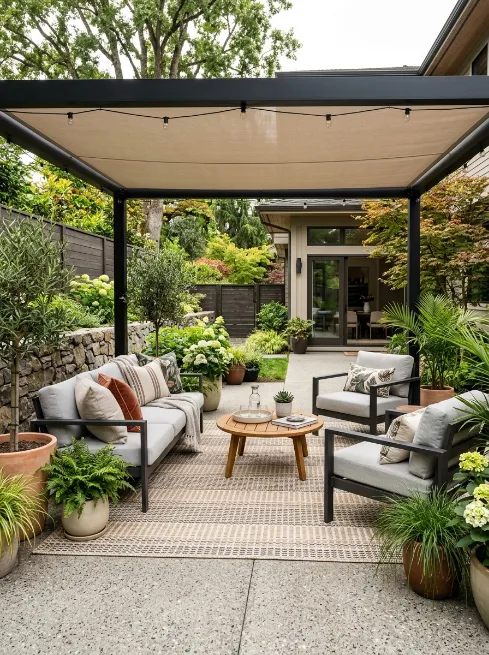Add an outdoor rug