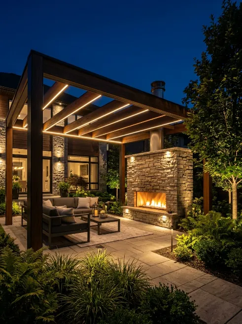 Architectural lighting for outdoor structures