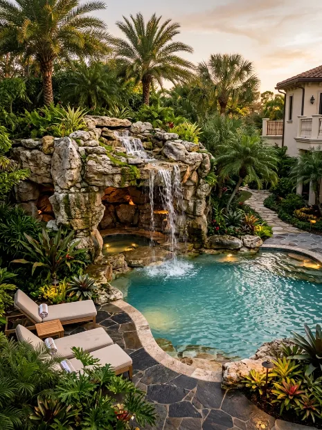 Backyard grotto