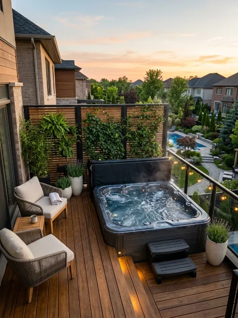 Balcony style setup