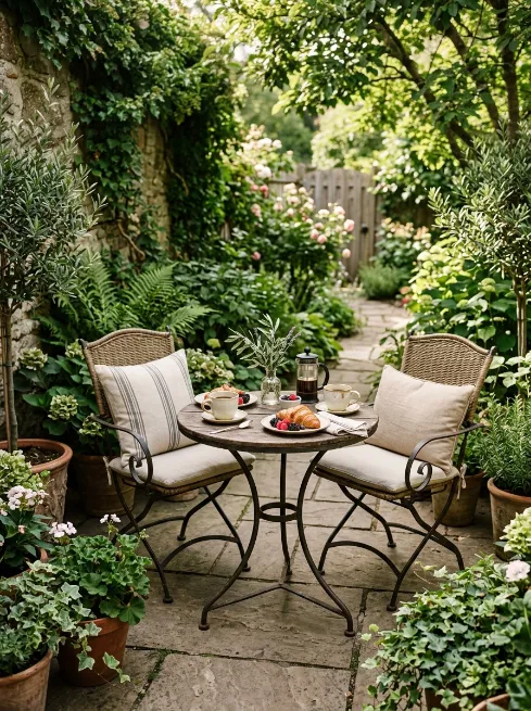 Bistro table for two
