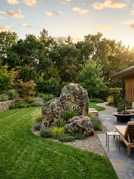 Boulder clusters as a natural focal point