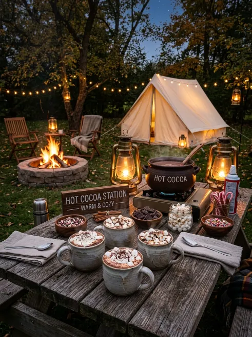 Build a hot cocoa bar