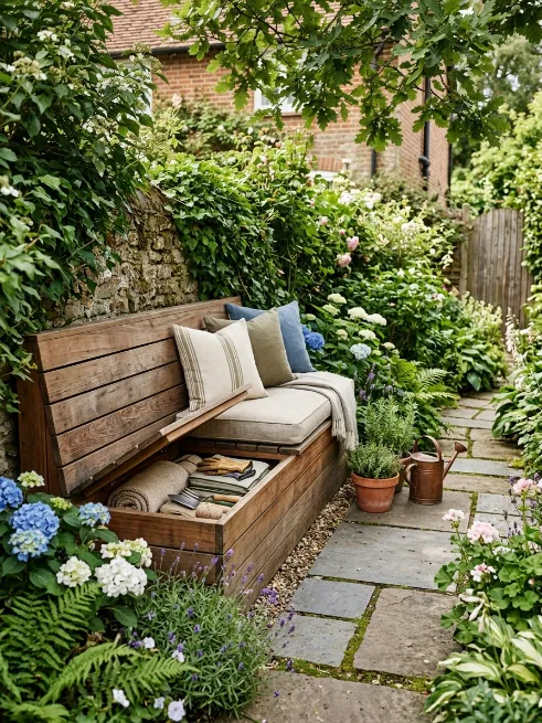 Build a bench with hidden storage
