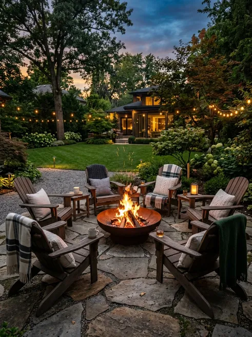 Build a fire pit gathering spot