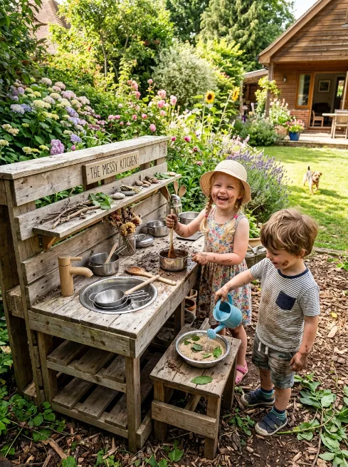Build a kids mud kitchen