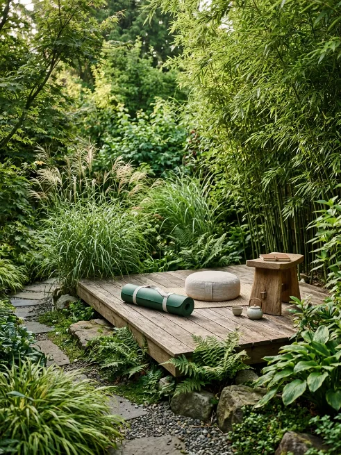 Build a meditation or yoga deck