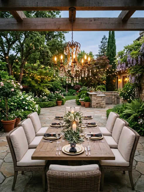 Build a outdoor dining area