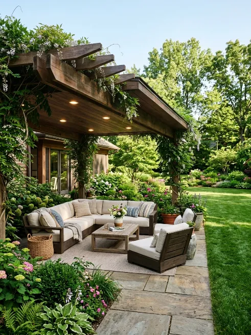 Build a pergola or covered patio