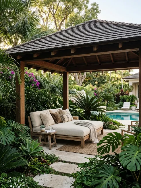Build a shaded cabana