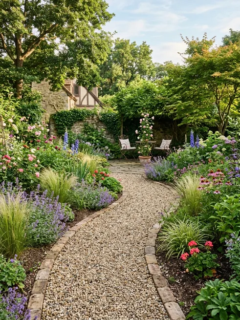 Build a simple gravel pathway