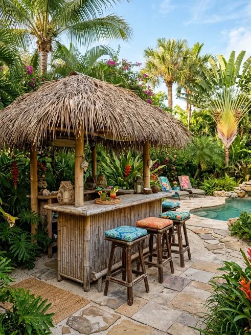 Build a tiki style bar or seating area
