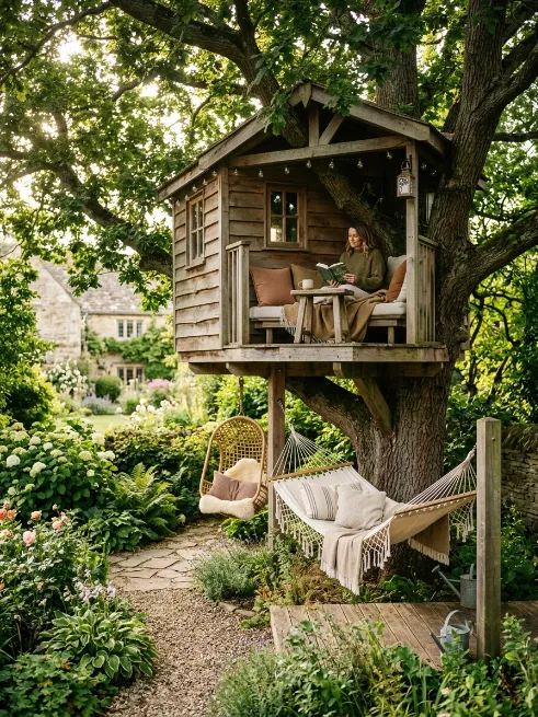 Build a treehouse or reading nook
