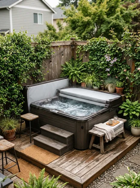 Compact corner tub