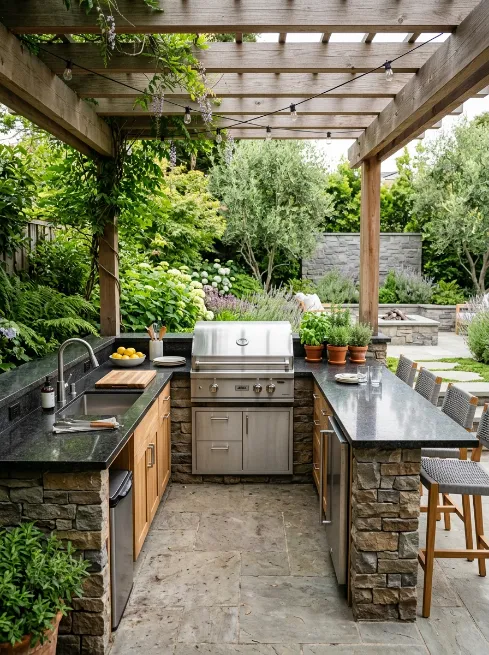Compact u shaped kitchen