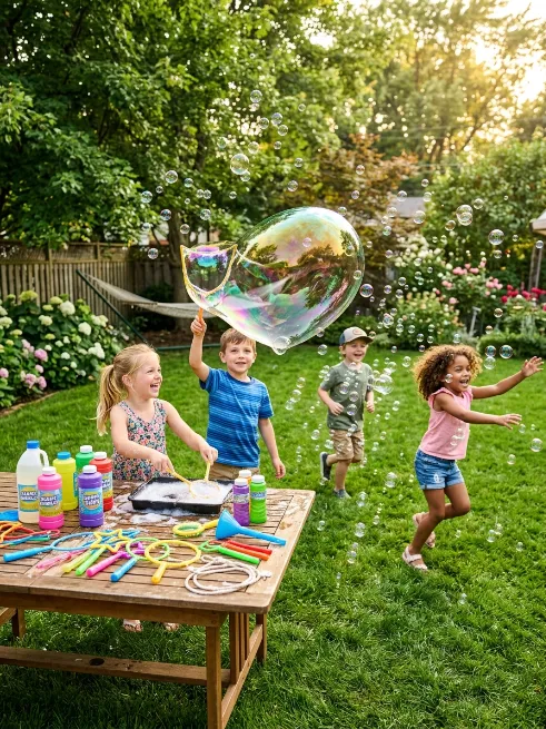 Create a bubble station