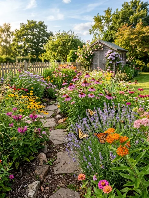 Create a butterfly and bee garden