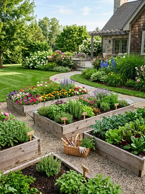 Create a raised garden bed