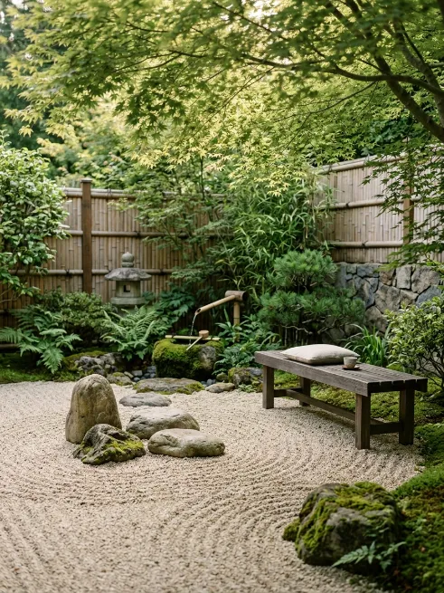 Create a zen garden or meditation corner