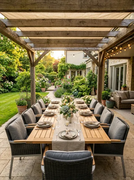 Extendable dining table
