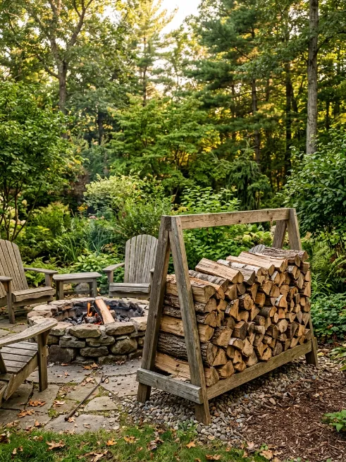 Firewood storage rack