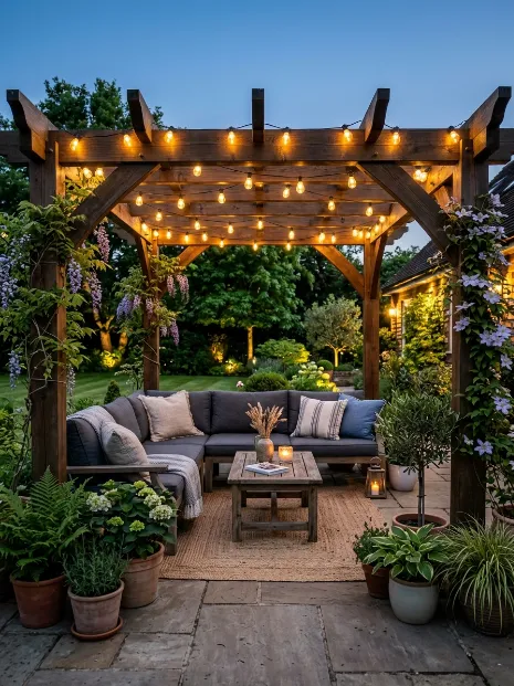 Frame a pergola