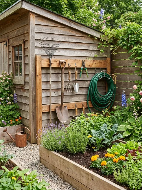 Garden tool rack