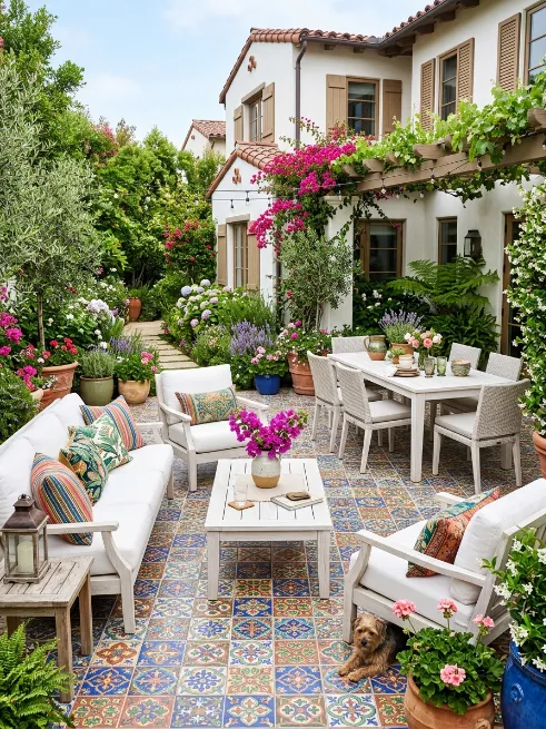 Go bold with colorful tile