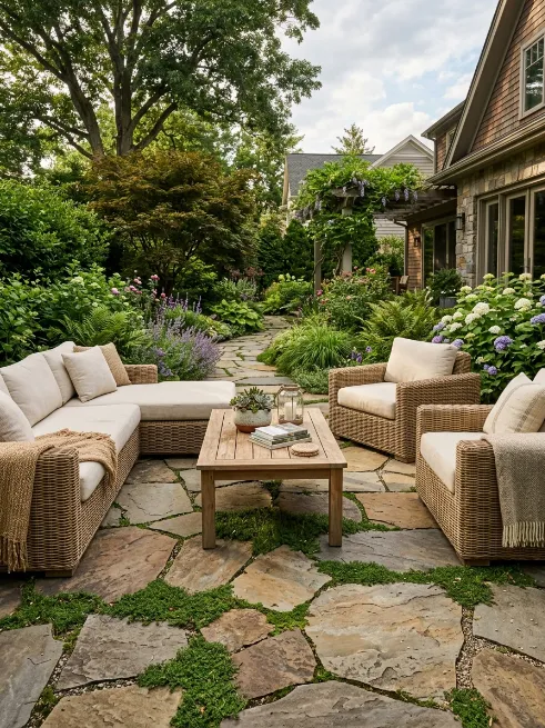 Go with natural stone pavers