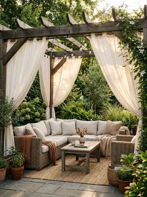 Hang a simple curtain for privacy and style