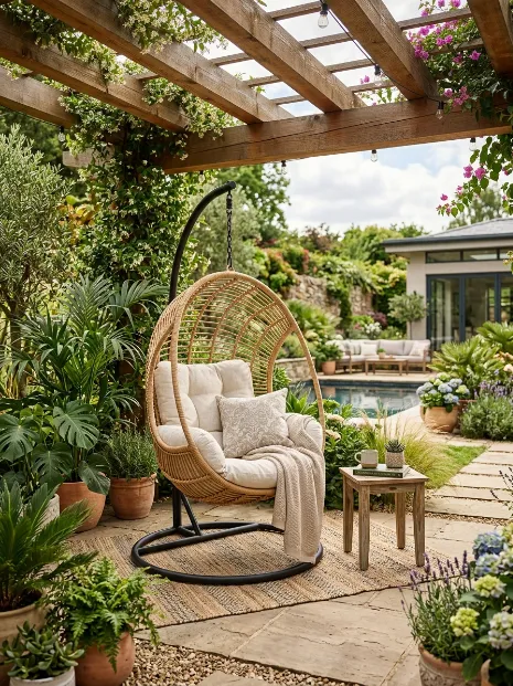 Hanging egg chair